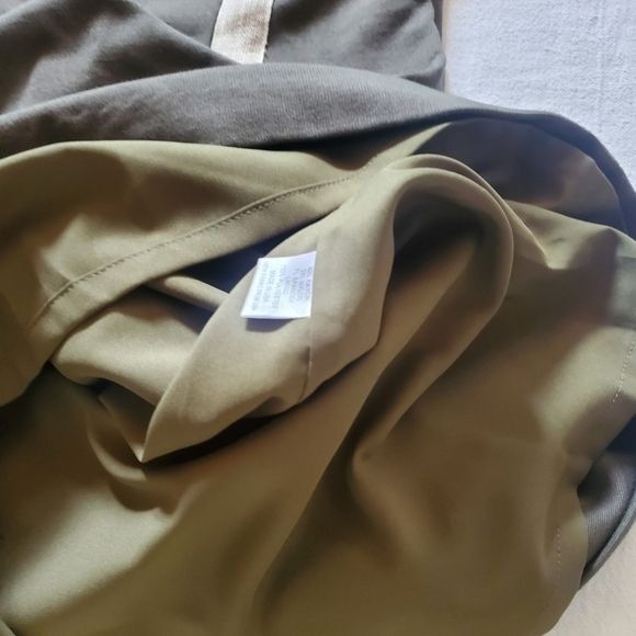 Designer Amy Matto New York Army Green & Cream Long Sleeve Sz. 8 Dres Size M / US 6-8 / IT 42-44 - 8 Thumbnail