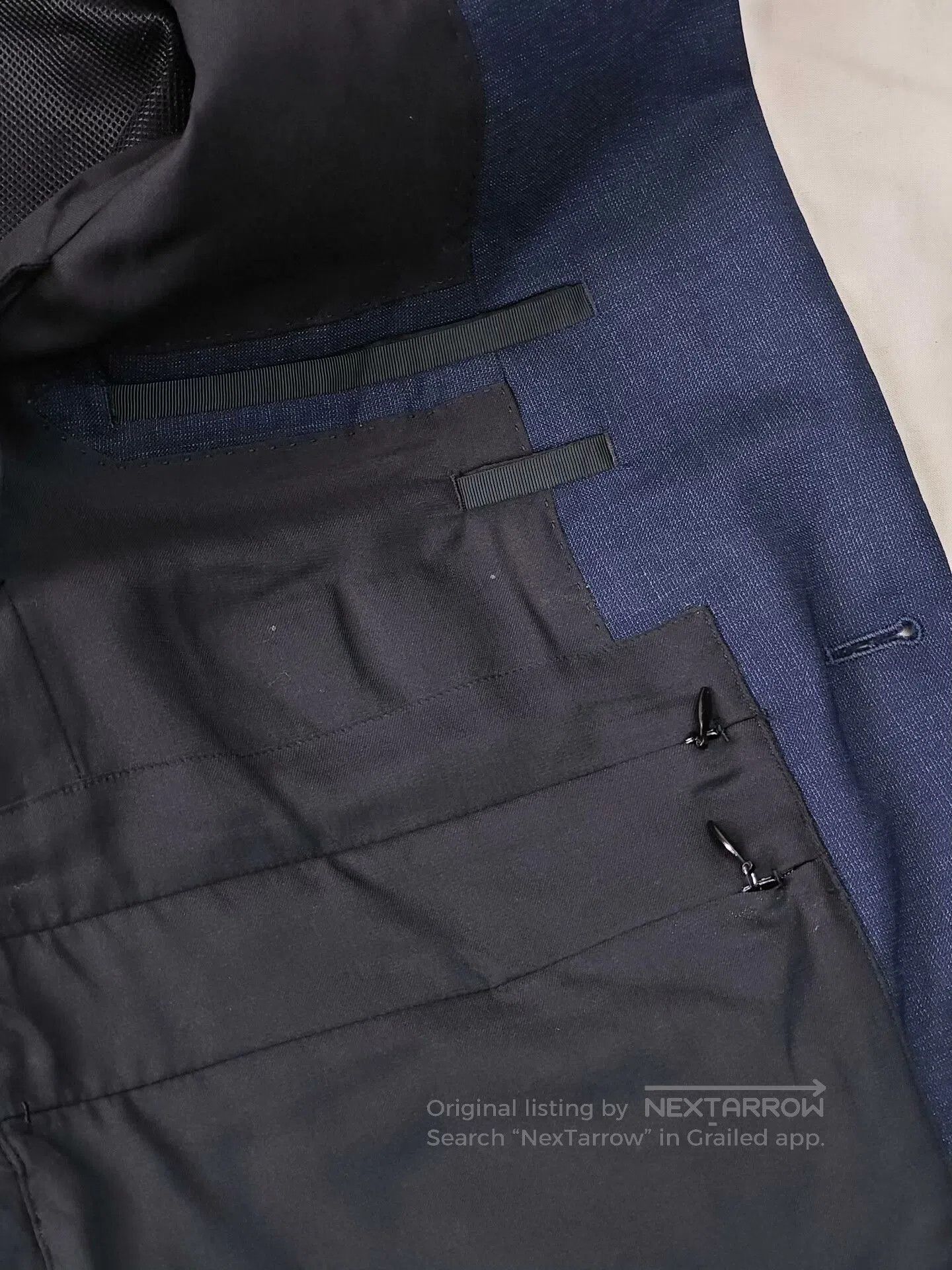 Japanese Brand Italian Wool Unstructured Suit Jacket. Size US S / EU 44-46 / 1 - 8 Thumbnail