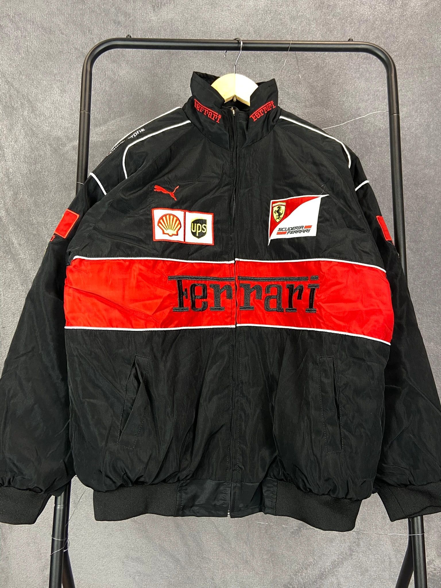 Vintage Vintage Ferrari Black Jacket Size XL Size US XL / EU 56 / 4 - 1 Thumbnail