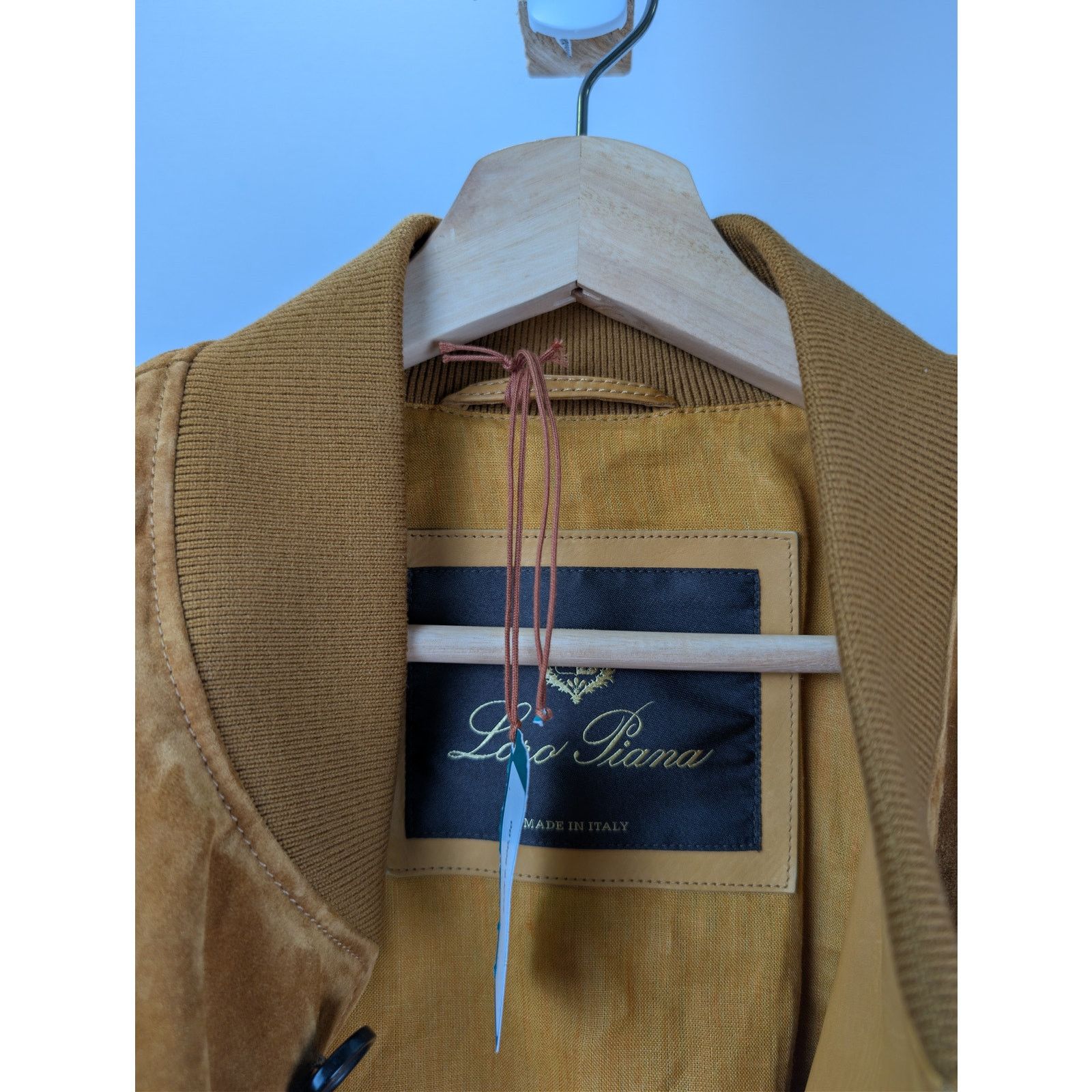 Loro Piana o1rshd1 Suede Jacket Suede Button Jacket in Cognac 52 Size US L / EU 52-54 / 3 - 10 Thumbnail