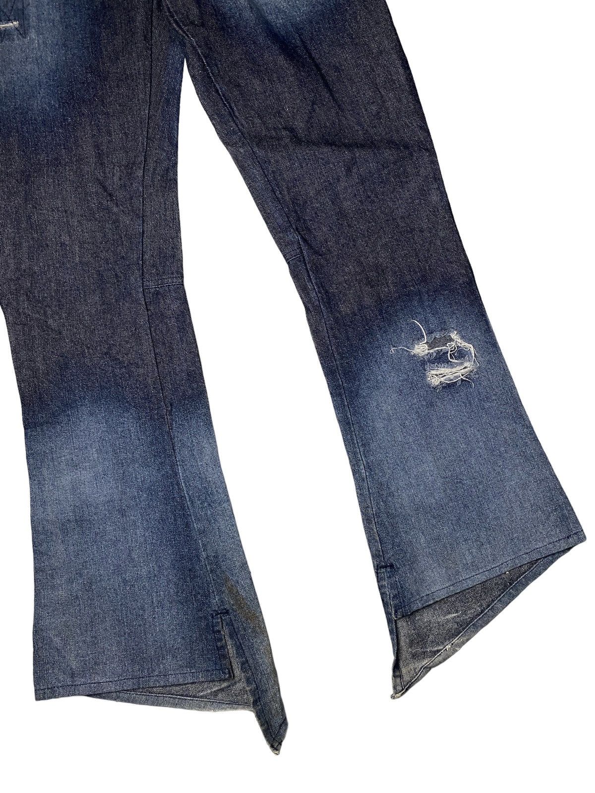 If Six Was Nine 2000's Andrew Mackenzie Flared Spiral Bootcut Jeans Size US 29 - 11 Thumbnail
