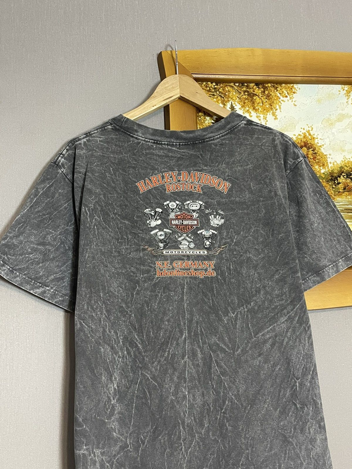 Harley Davidson × Vintage × West Coast Choppers Vintage 2001 Harley Davidson Washed Faded T-shirt Size US L / EU 52-54 / 3 - 11 Thumbnail