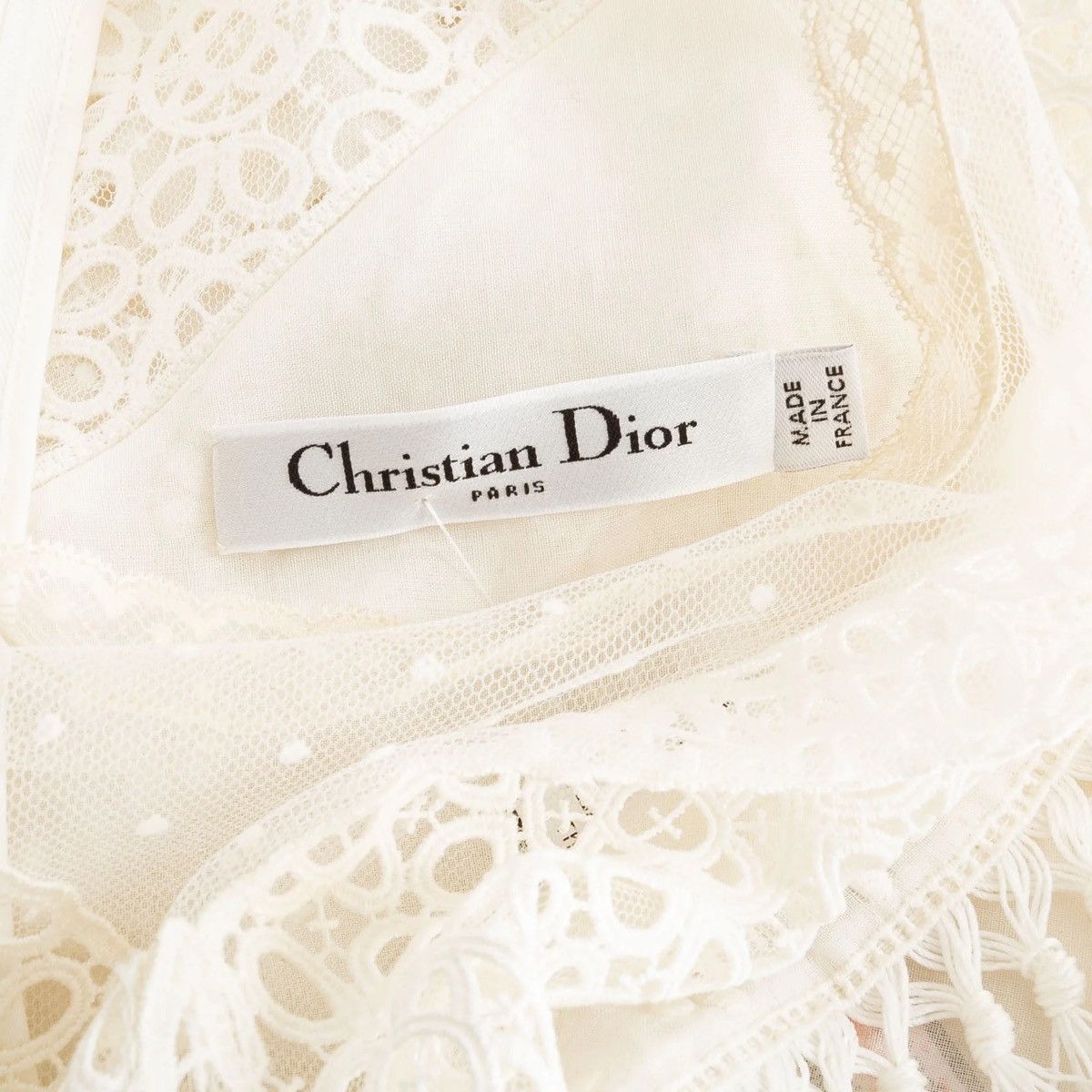 Dior Christian Dior Sleeveless Fringe Lace Eyelet Maxi Dress Size S / US 4 / IT 40 - 8 Thumbnail