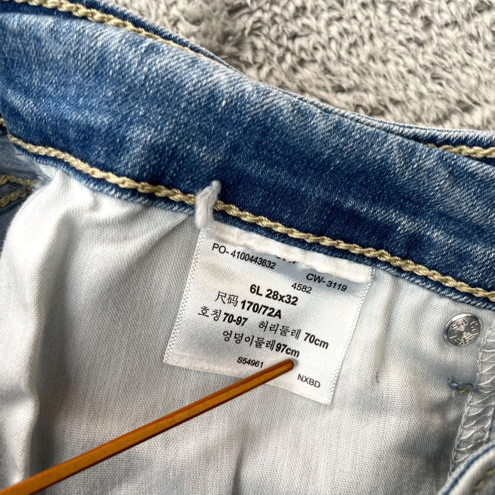 Levi's Levi's Jeans Womens 6 Blue Denim Skinny Leg Modern Cotton Logo Whiskered Denizen Size 30" / US 8 / IT 44 - 4 Thumbnail