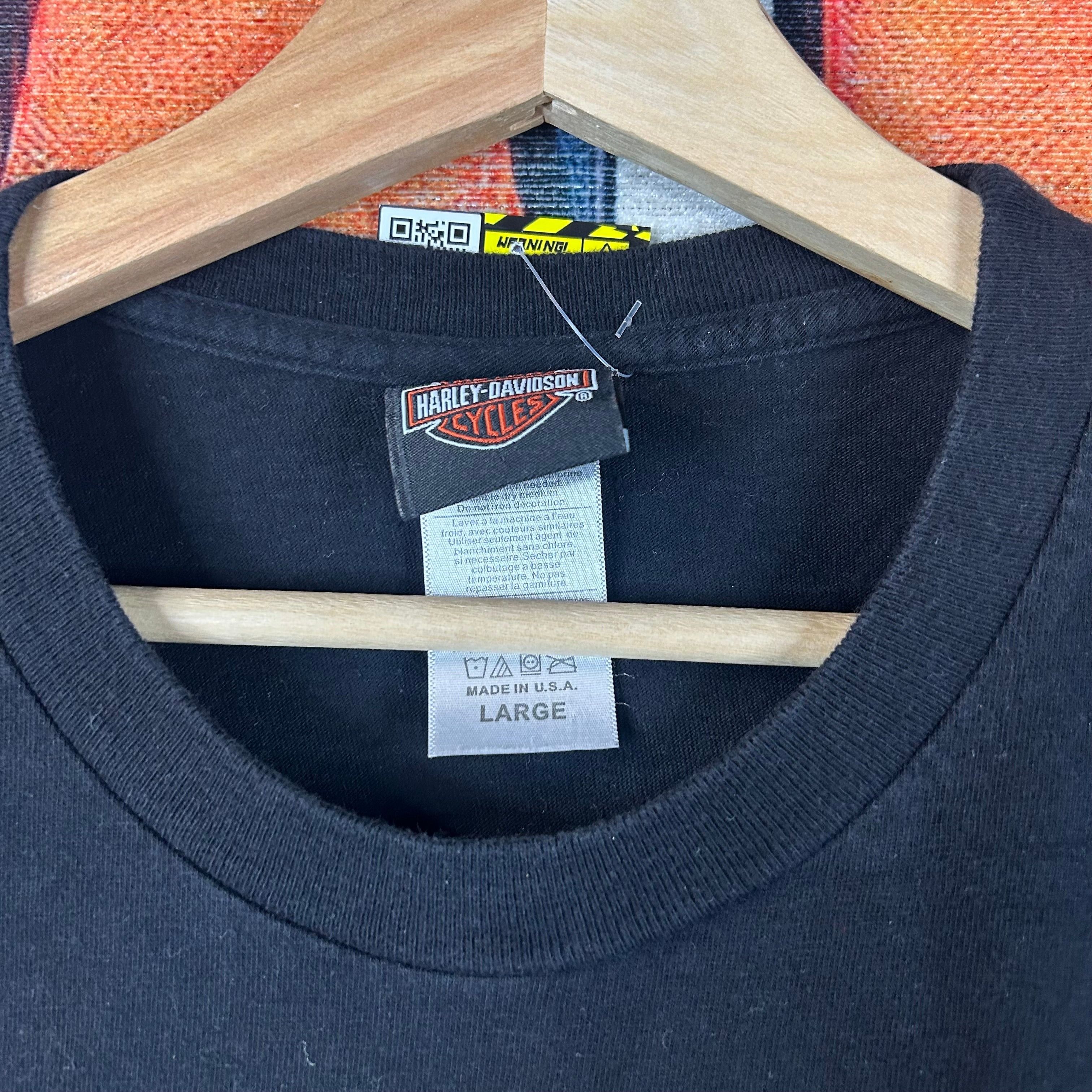 Harley Davidson × Vintage Harley Davidson Flaming Skull Tee Size Large Size US L / EU 52-54 / 3 - 3 Thumbnail