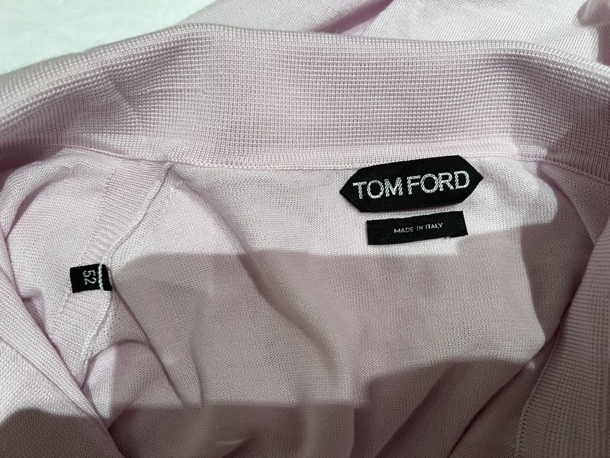 Tom Ford TOM FORD Polo Sweater 52 Italy 70% Cashmere 30% Silk Pink Size US L / EU 52-54 / 3 - 7 Thumbnail