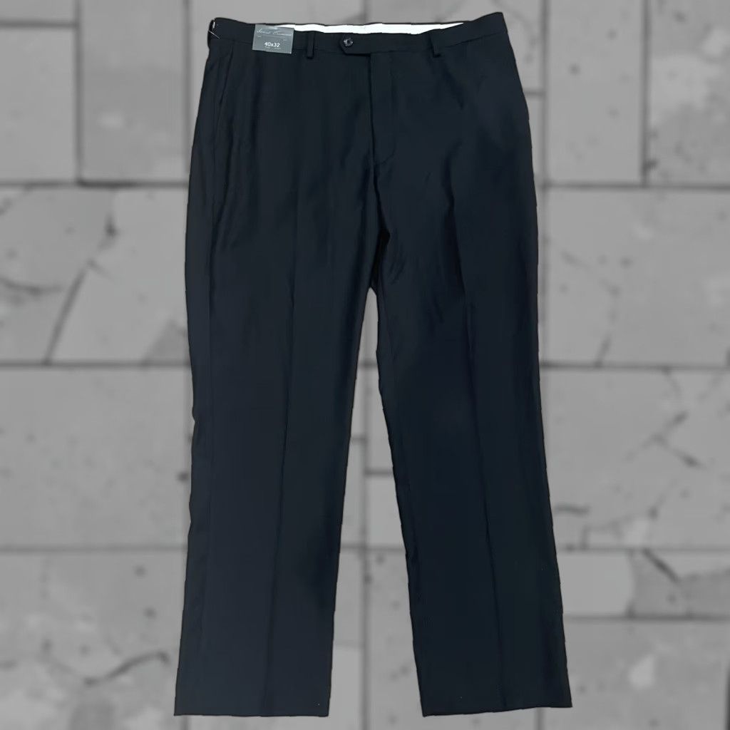 Vintage NWT Daniel Cremiuix Polyester Blend Black Work/Dress Pants Mens Size 40x32 - Dress Pants, Polyester Blend, Black, Men, 40/32, 19.5" Inseam Size US 40 / EU 56 - 1 Thumbnail