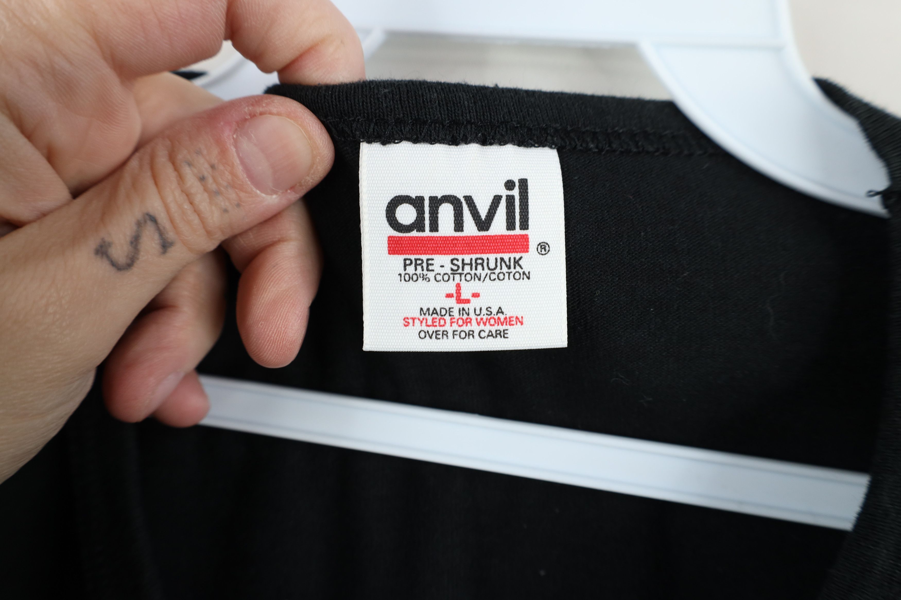 Vintage Vintage 90s Streetwear Short Sleeve T-Shirt Black Cotton USA Size L / US 10 / IT 46 - 7 Thumbnail