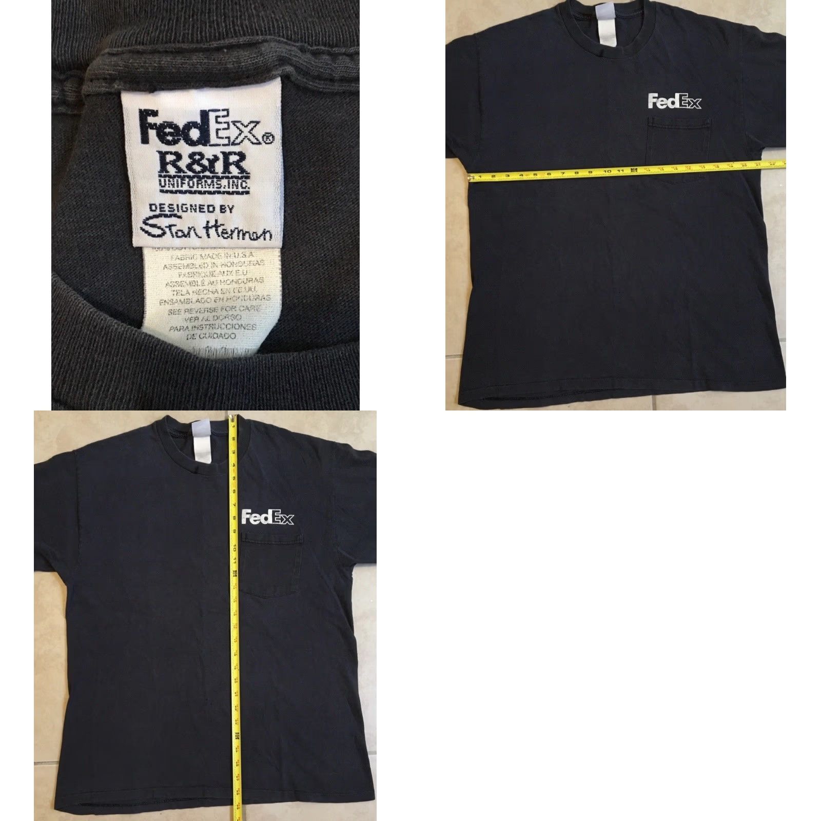 Vintage VINTAGE FedEx 90s Shirt Men L Black Short Sleeve T-Shirt USPS Post Office Mail Grunge Humorous Employee Size US L / EU 52-54 / 3 - 9 Thumbnail