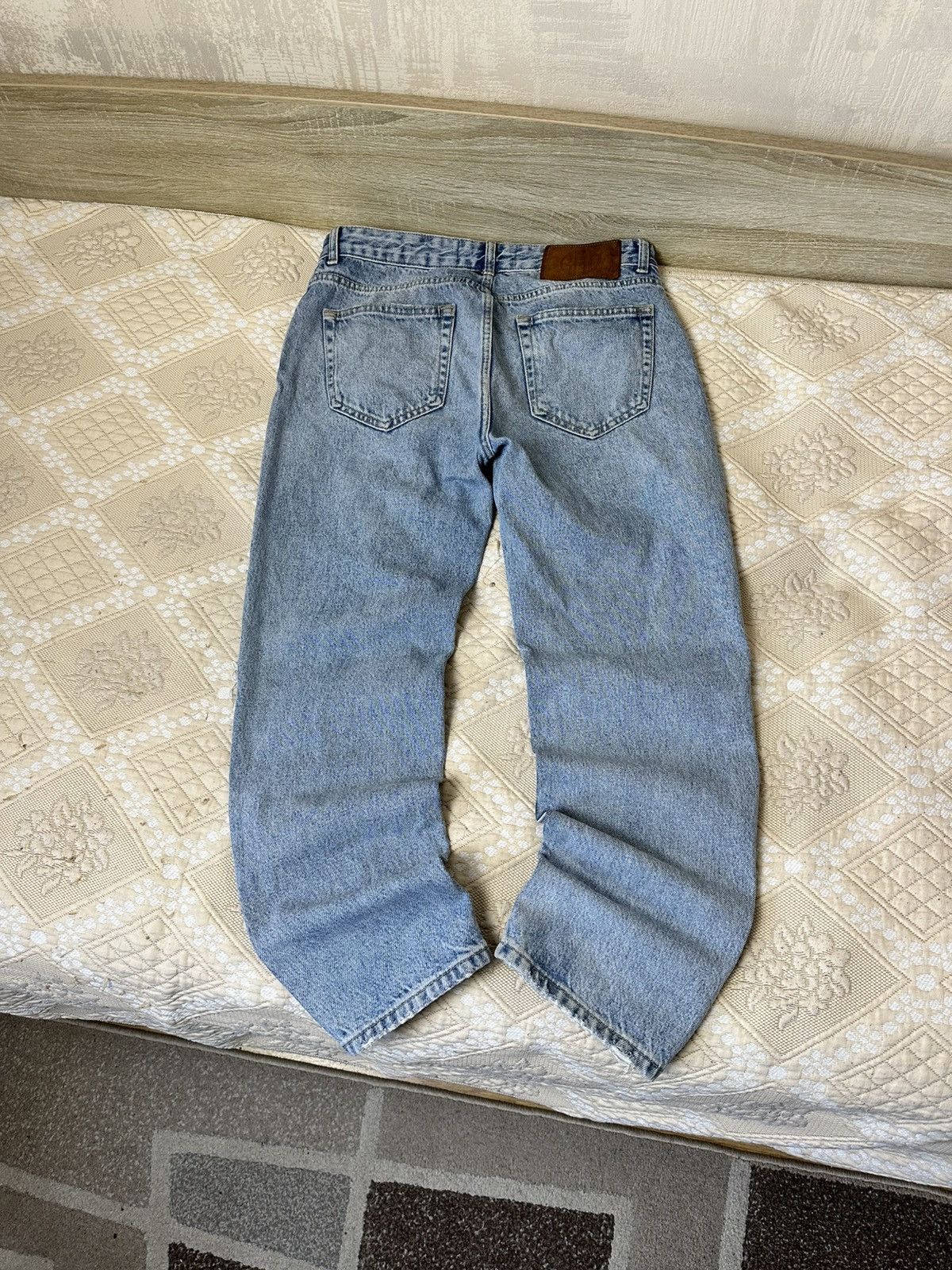 Rhude × Zara 🔥 Zara x Rhude Rhuigi Jeans Distressed Denim Pants Blue Size US 32 / EU 48 - 3 Thumbnail