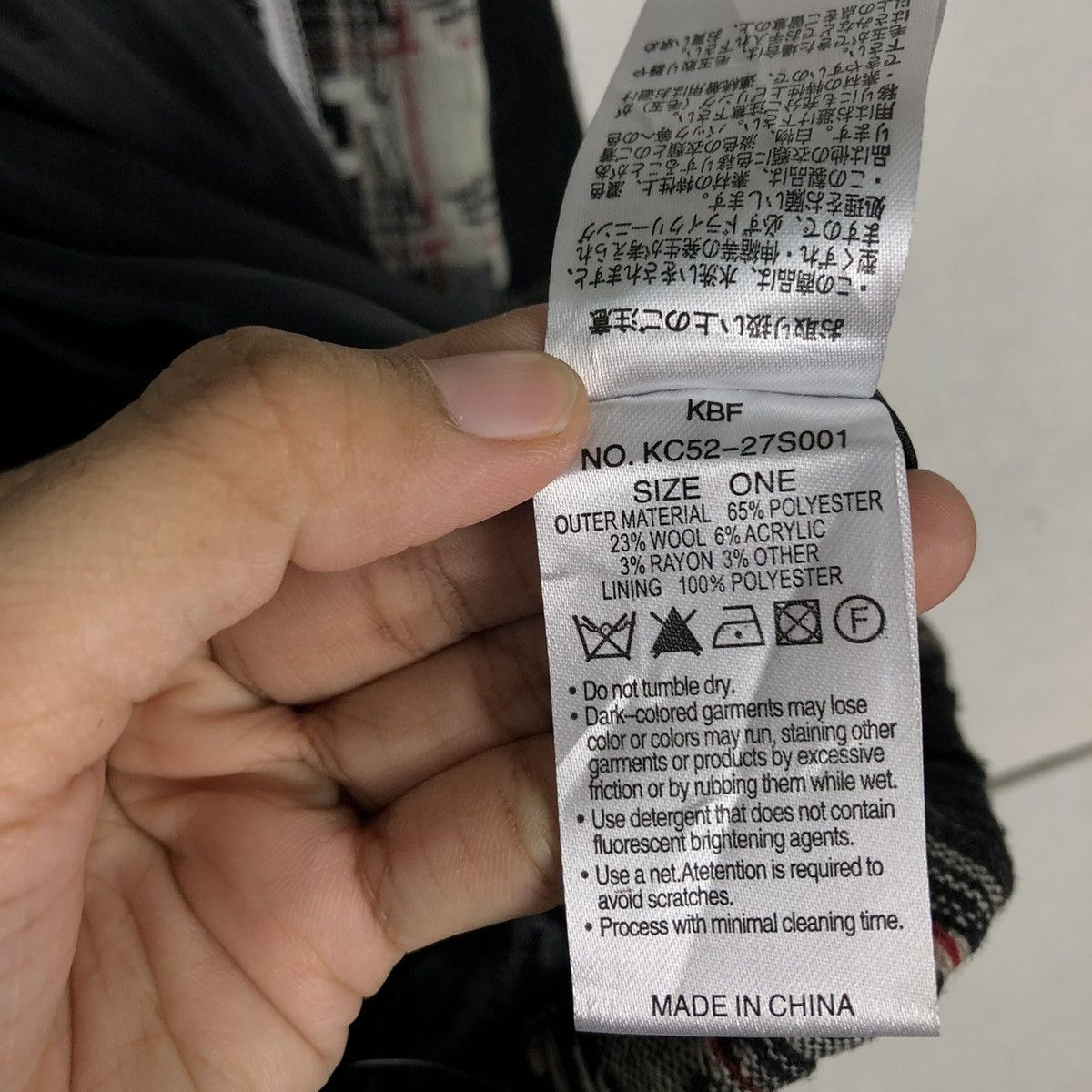 Japanese Brand 📌VINTAGE BIKER JACKET KBF JAPAN TARTAN DESIGN CHECK Size US M / EU 48-50 / 2 - 23 Thumbnail