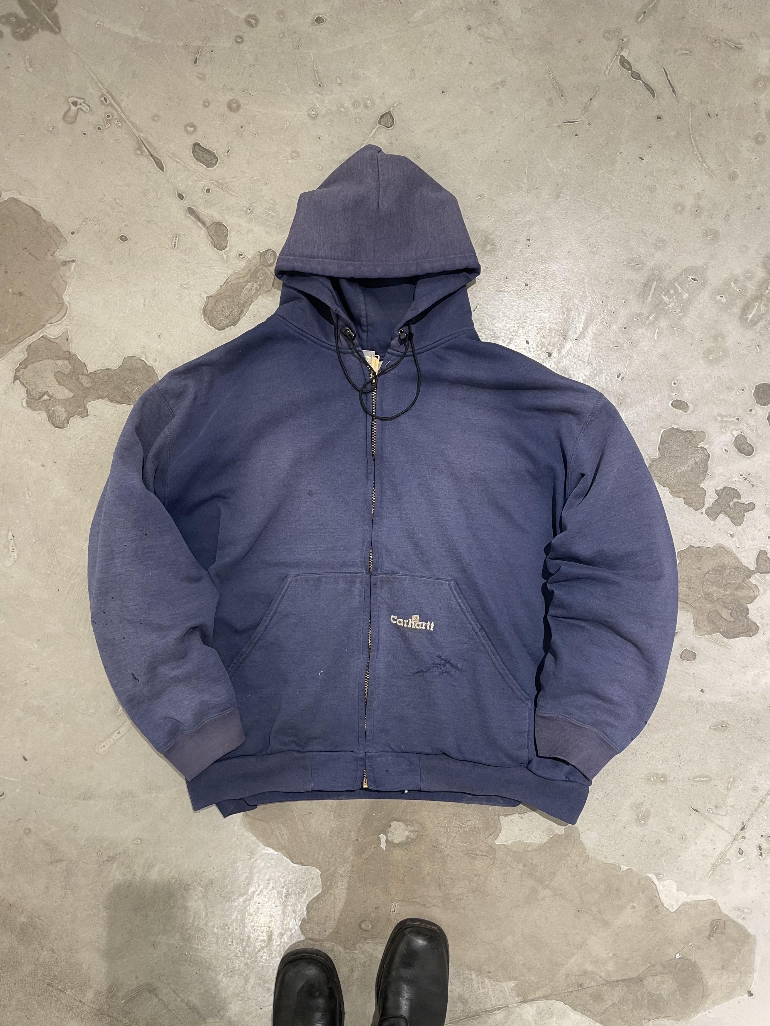 Carhartt Vintage 90s Carhartt zip thermal Hoodie_sun faded Size US XXL / EU 58 / 5 - 1 Thumbnail