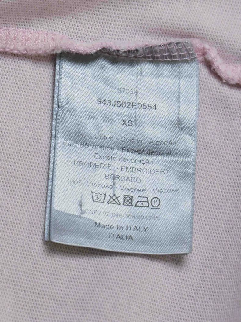 Dior Dior Pink cursive embroidery logo short sleeves Size XS / US 0-2 / IT 36-38 - 4 Thumbnail