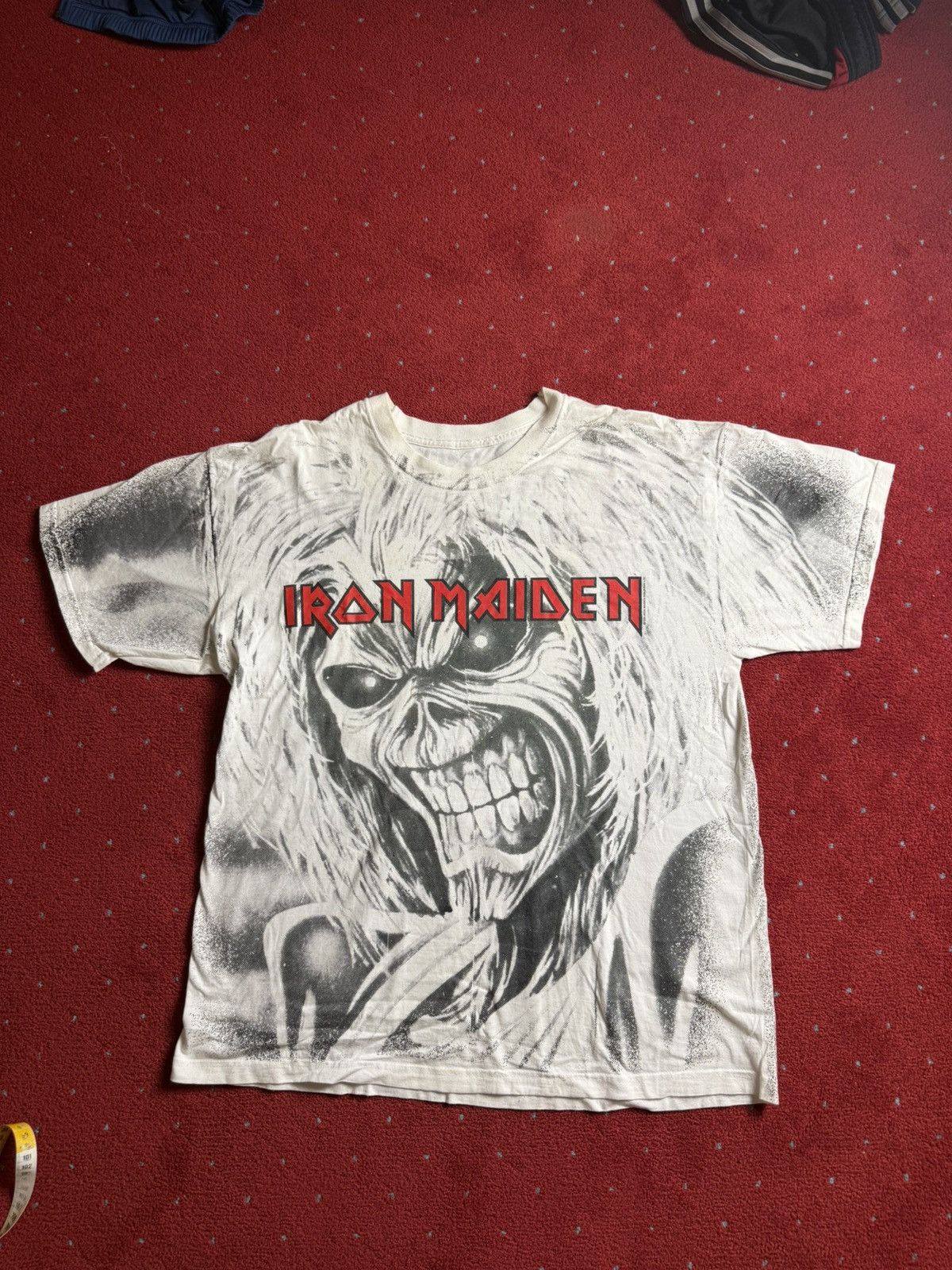 Vintage Vintage Iron Maiden All Over Print Tee Size US L / EU 52-54 / 3 - 1 Thumbnail