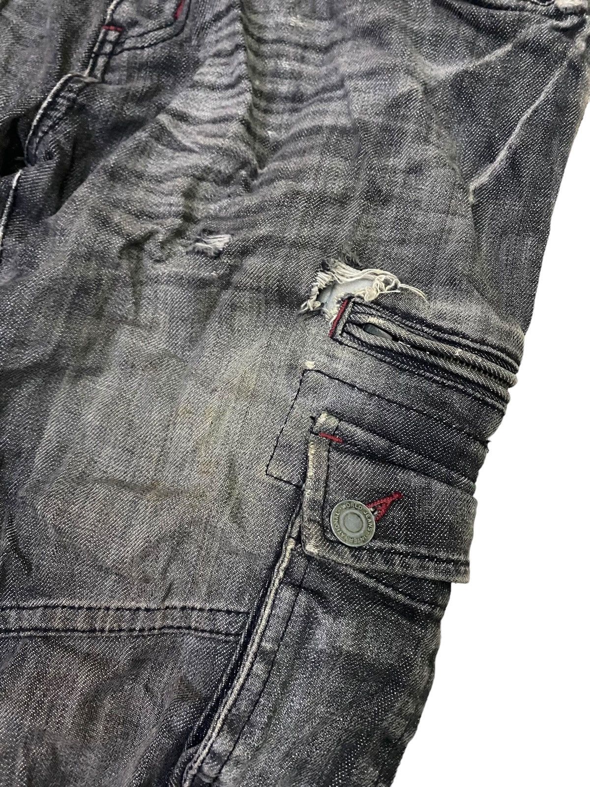 Hysteric Glamour 💥Vintage Japanese designer Edge Rupert Denim Cargo Pant Size US 32 / EU 48 - 9 Thumbnail