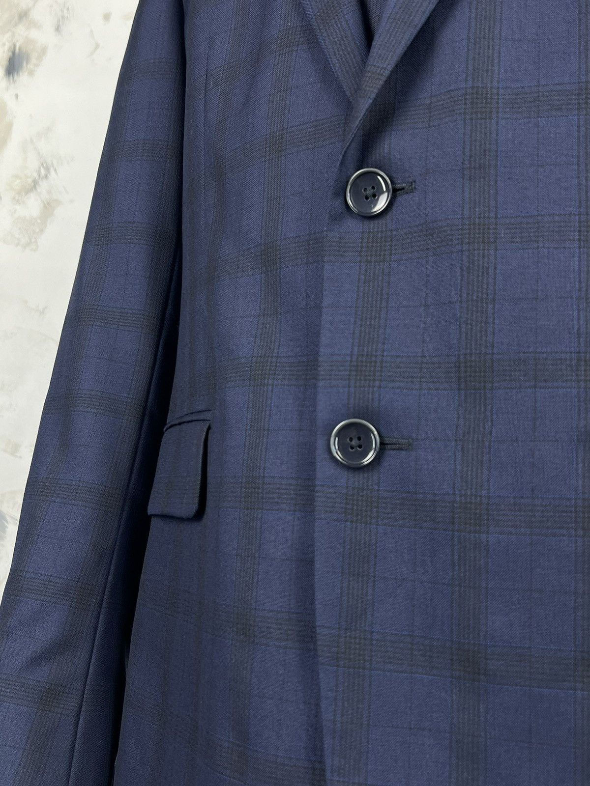 Reiss Reiss Three Piece Check Suit Jacket Vest Trousers Size S - M Size 40R - 5 Thumbnail