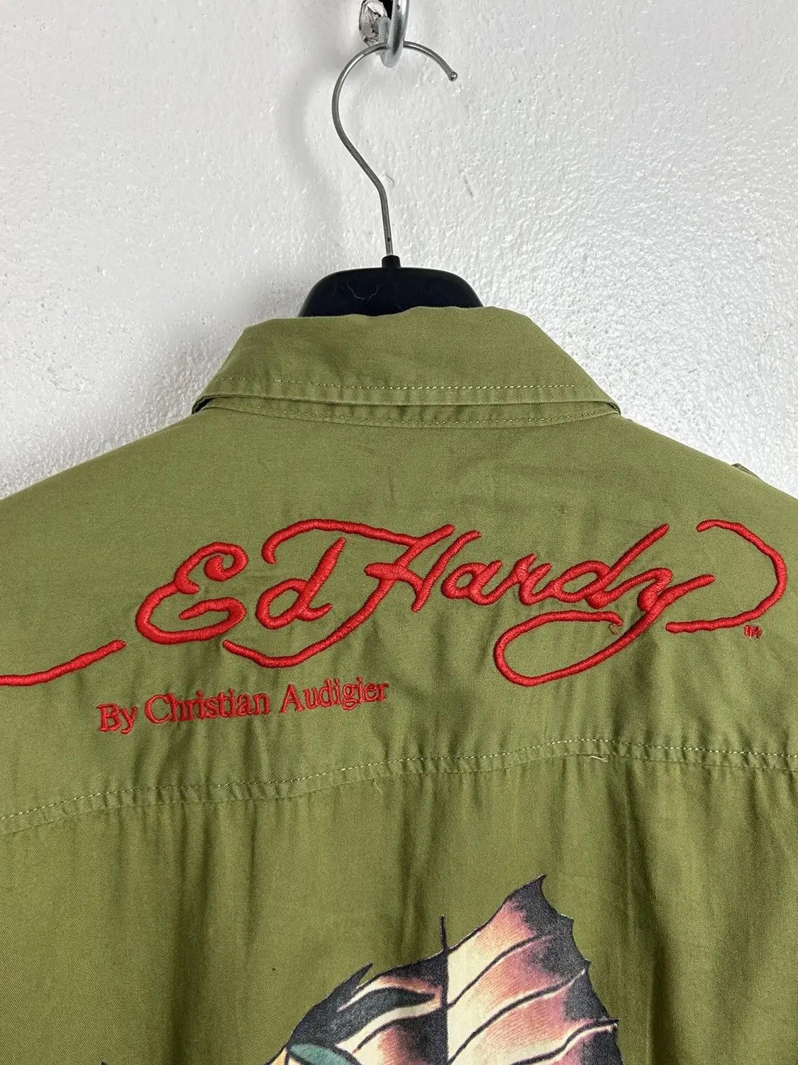 Christian Audigier 00s Vintage Ed Hardy Christian Audigier Y2K Rare Shirt Size L / US 10 / IT 46 - 9 Thumbnail