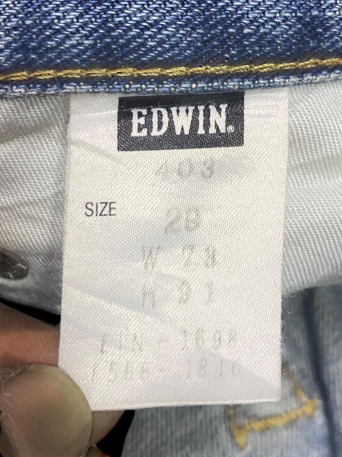 Junya Watanabe Vintage Edwin Patched Faded Wash Distressed Jeans Size US 30 / EU 46 - 22 Thumbnail