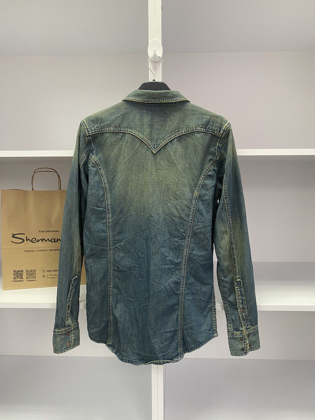 Vintage Diesel Button Up Jeans Shirt