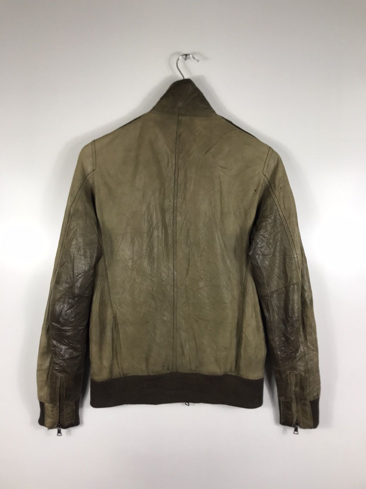 Ships Jet Blue ⚡️Vintage Ships Jet Blue Distressed Leather Jacket Size US S / EU 44-46 / 1 - 17 Thumbnail