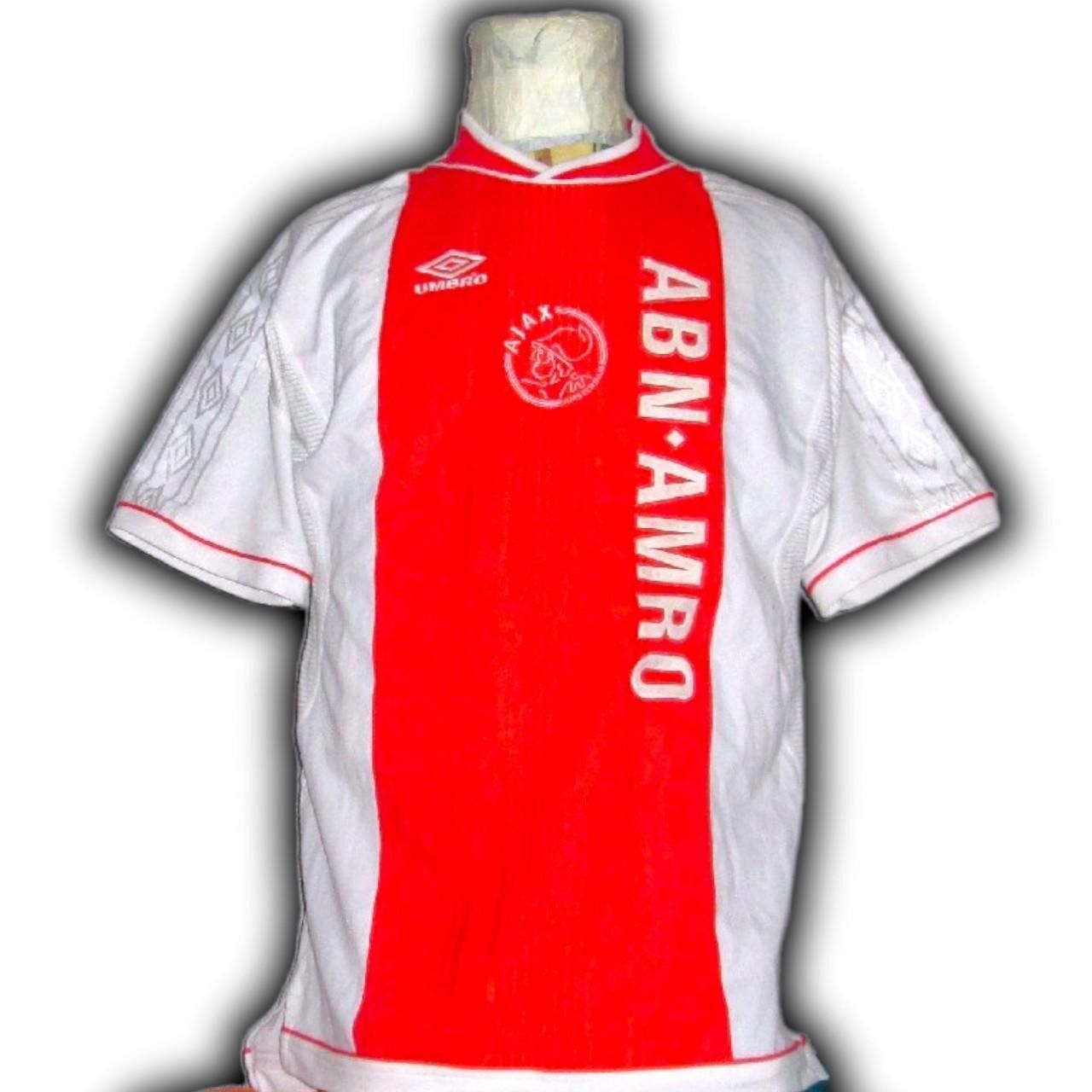 Umbro Ajax Amsterdam Netherlands 1999 2000 Home Shirt Jersey Size US L / EU 52-54 / 3 - 4 Thumbnail