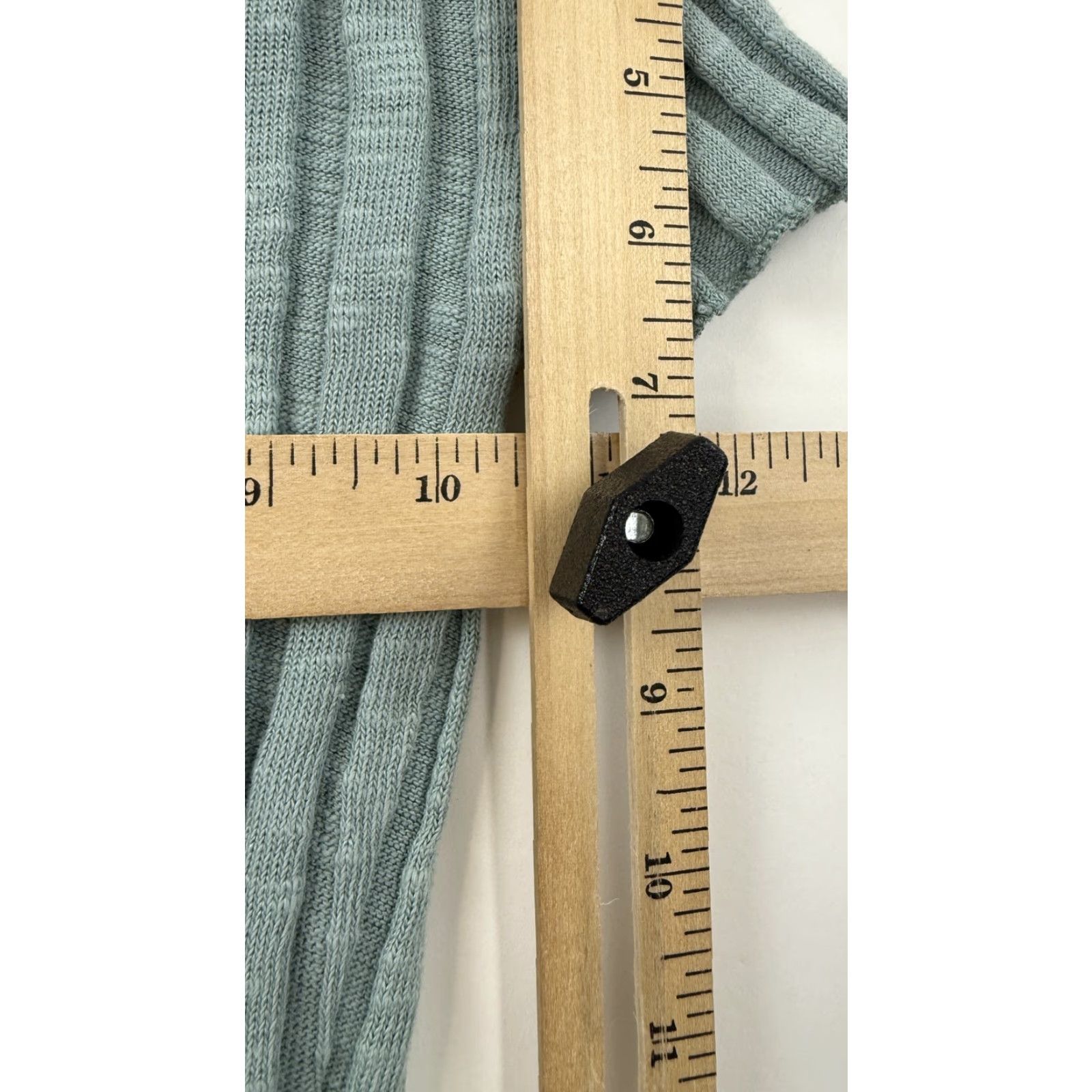 Bdg BDG Shirt Womens XS Cropped Ribbed Knit Button Front Short Sleeve Top Urban Green Cardigan Casual 90s Womens Size XS / US 0-2 / IT 36-38 - 7 Thumbnail