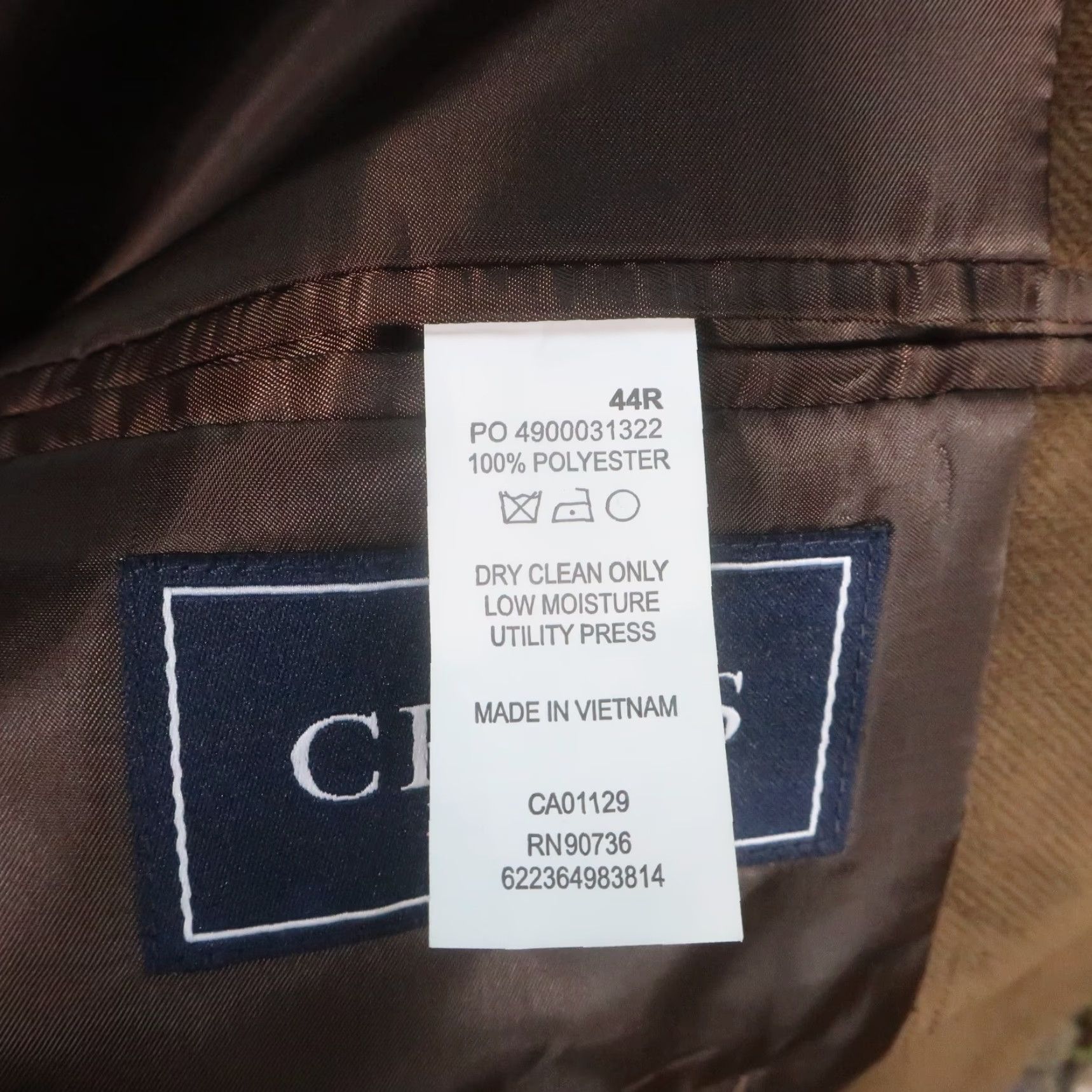 Chaps Chaps Blazer Jacket Mens 44 Brown Velour Long Sleeve Business Retro Sports Solid Size US XXL / EU 58 / 5 - 7 Thumbnail