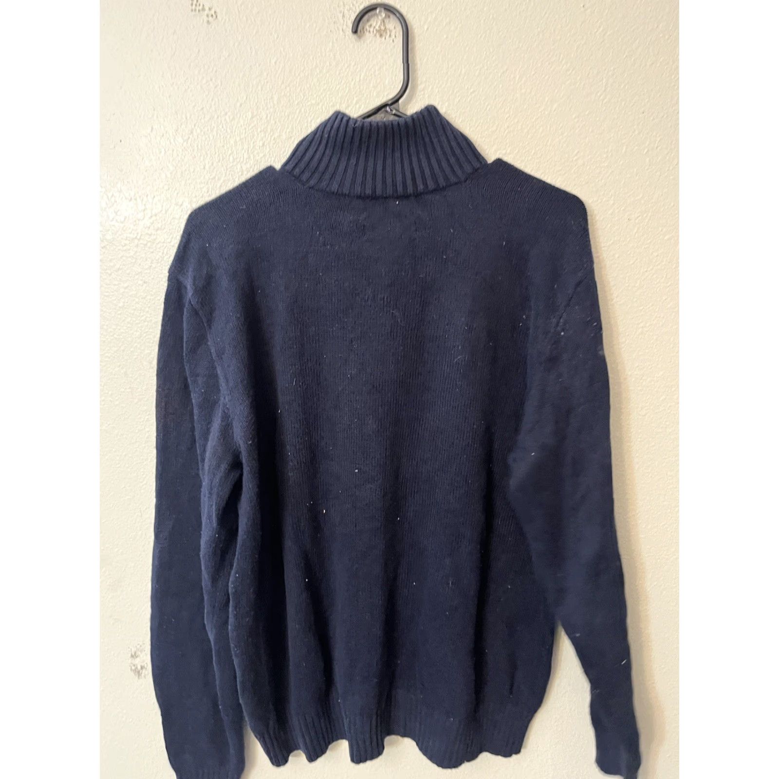Ralph Lauren Polo Ralph Lauren Sweater Mens Size L 1/4 Button Long Sleeve Blue Cotto Size US L / EU 52-54 / 3 - 3 Thumbnail
