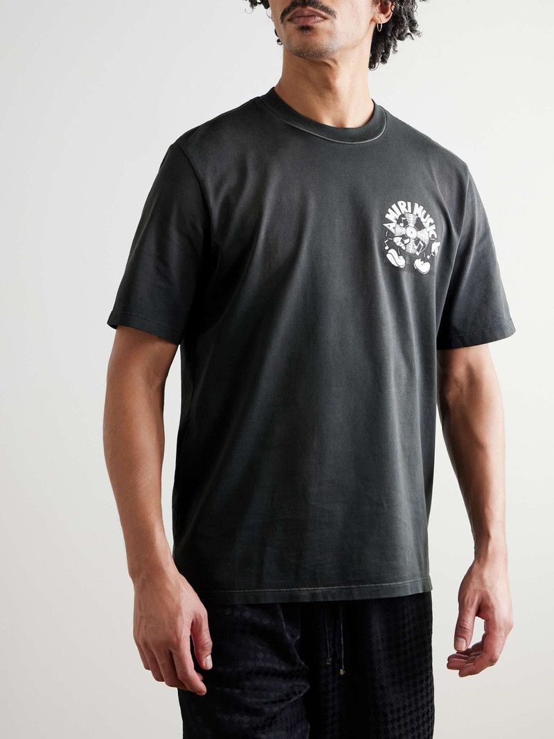 Amiri o1s1wg110526 Hollywood Music Record T-Shirt in Black Size US XL / EU 56 / 4 - 3 Thumbnail