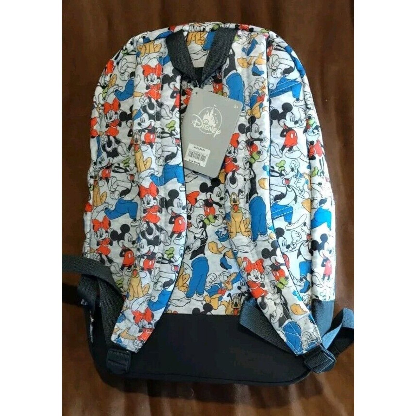 Disney NWT !! Disney Mickey Mouse & Friends All Over Print Backpack Size ONE SIZE - 2 Thumbnail