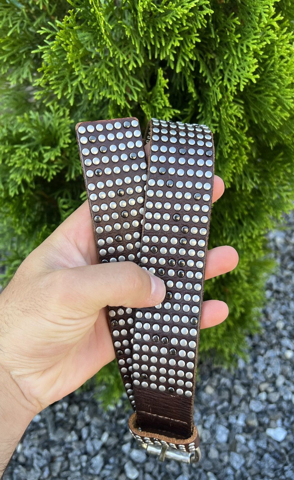 Hysteric Glamour Vintage y2k Rhinestones Punk leather belt Liebeskind Berlin Size ONE SIZE - 3 Thumbnail