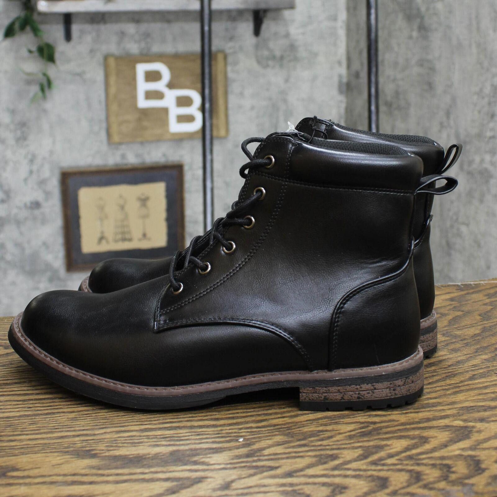Designer NWT Goodfellow & Co Combat Boots 88097729 Black 13 13 M Size US 13 / EU 46 - 2 Thumbnail