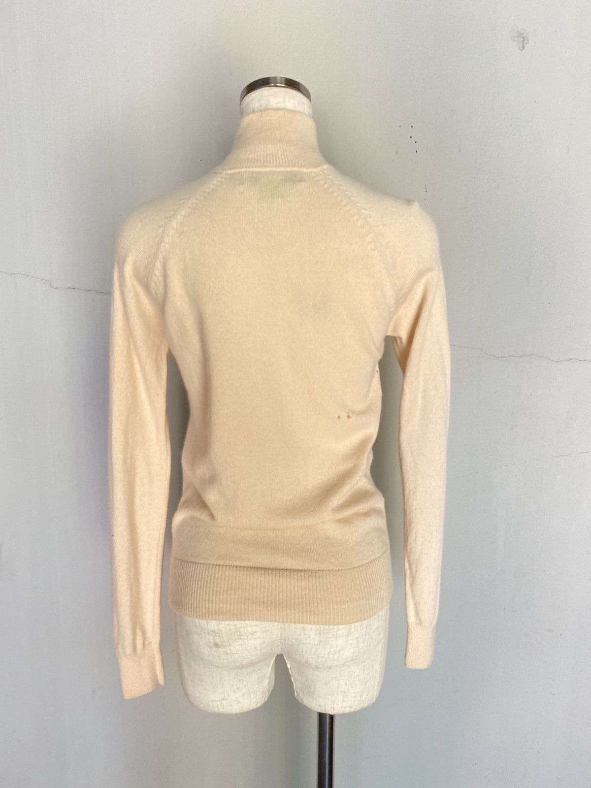 Shanghai Tang SHANGHAI TANGA Brown Soft Knit Mandarin Collar Top Size M / US 6-8 / IT 42-44 - 10 Thumbnail
