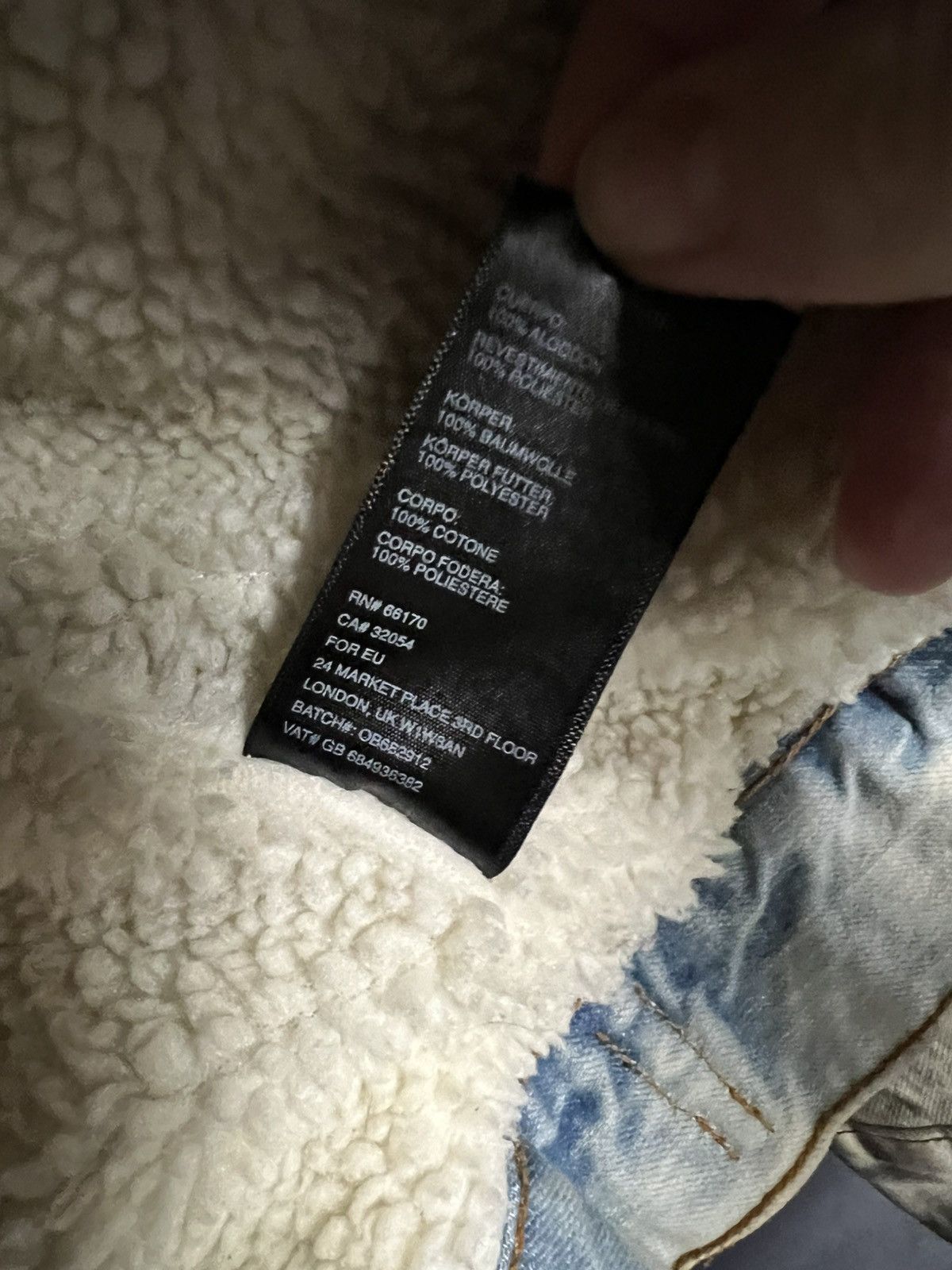 Urban Outfitters 2017 Urban Outfitters Heavy Light Blue Sherpa Denim Jacket Size US XL / EU 56 / 4 - 5 Thumbnail