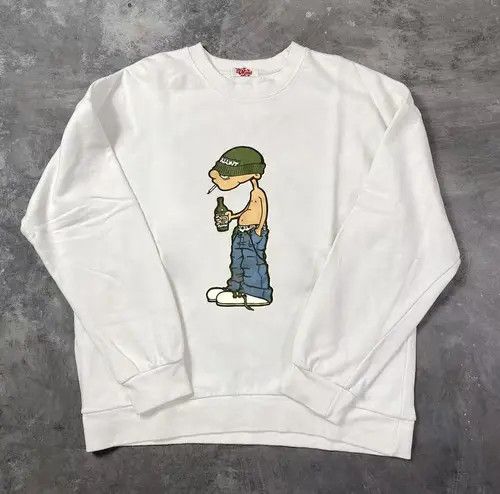VIBE White casual retro trend boy printed sweatshirt Size US L / EU 52-54 / 3 - 3 Thumbnail