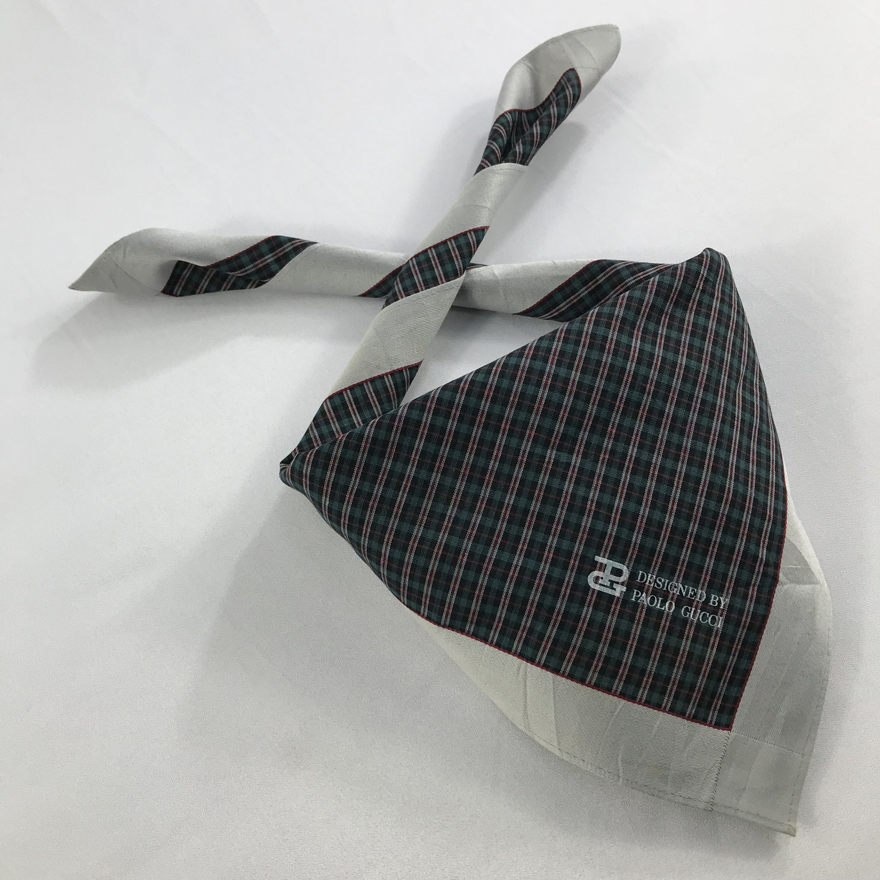 Paolo Gucci × Vintage Paolo Gucci Bandana / Handkerchief / Neckerchief - S2593 Size ONE SIZE - 4 Thumbnail