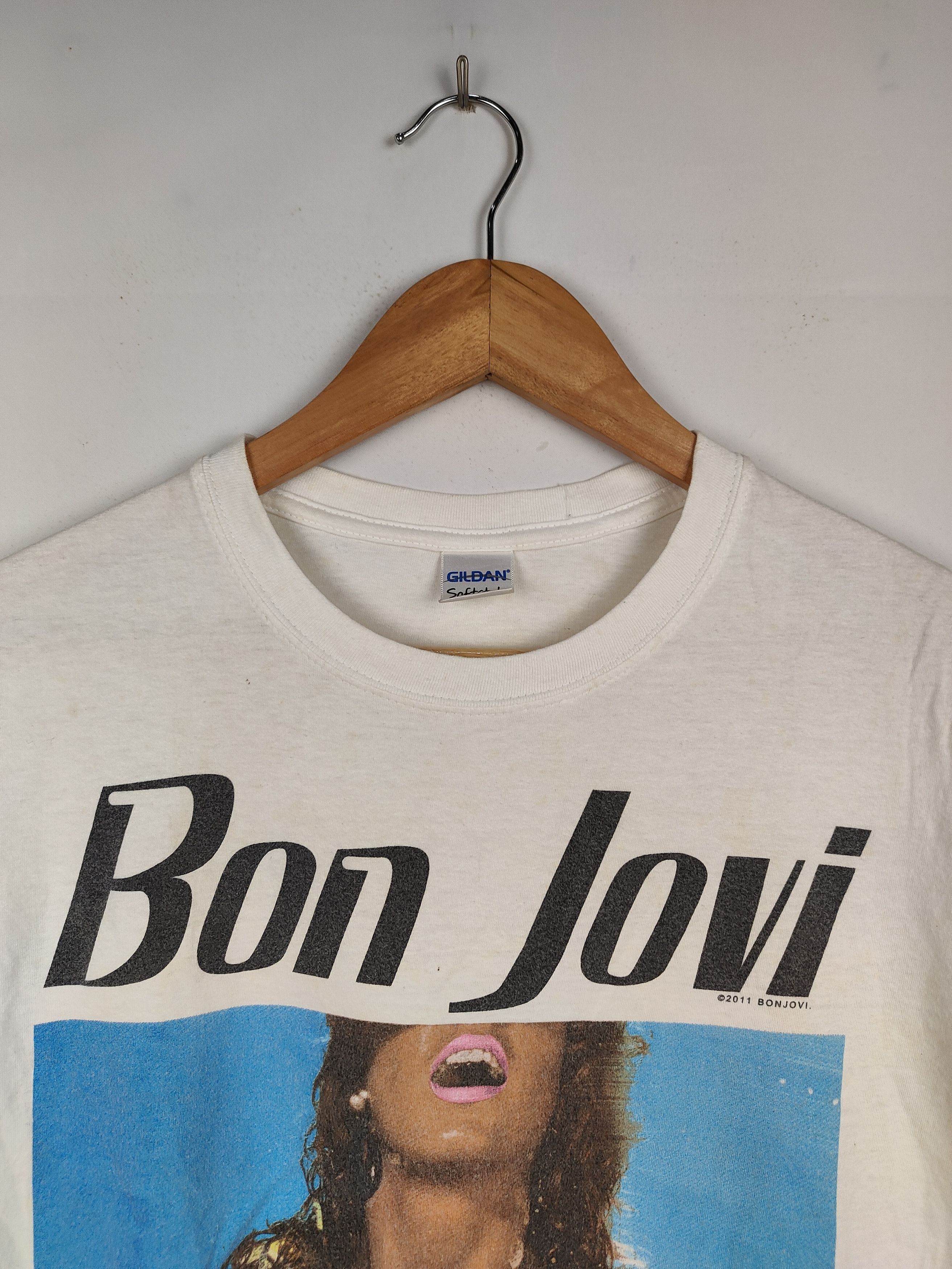 Band Tees × Vintage Bon jovi Band Shirt Size US S / EU 44-46 / 1 - 2 Thumbnail