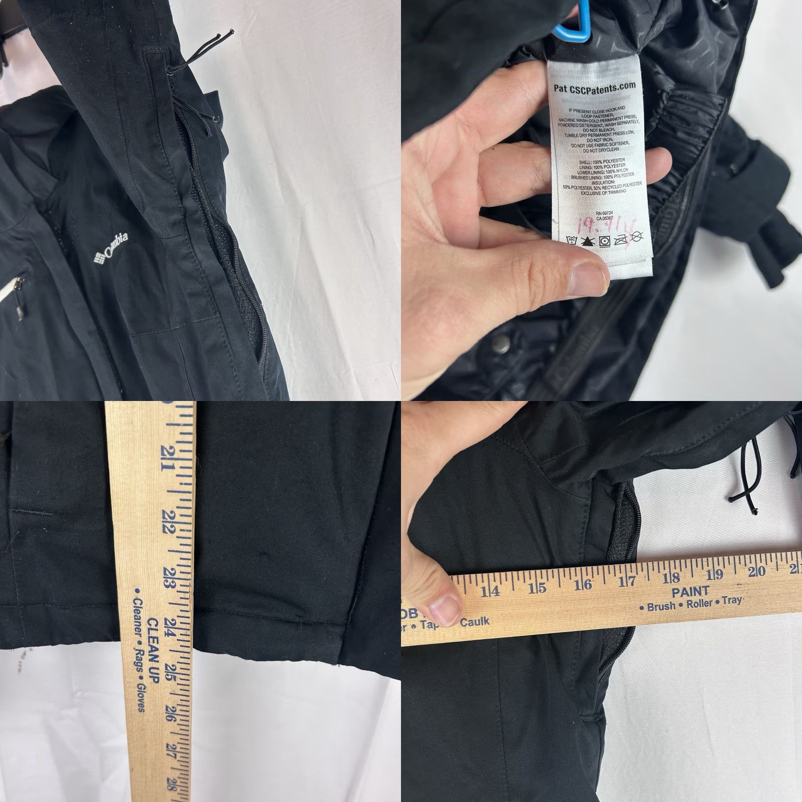 Vintage Columbia Jacket Womens XS Omni Heat Black (No Hood) Regular Fit Mid-Length Solid Softshell Outdoor Halloween-style? Size XS / US 0-2 / IT 36-38 - 9 Thumbnail