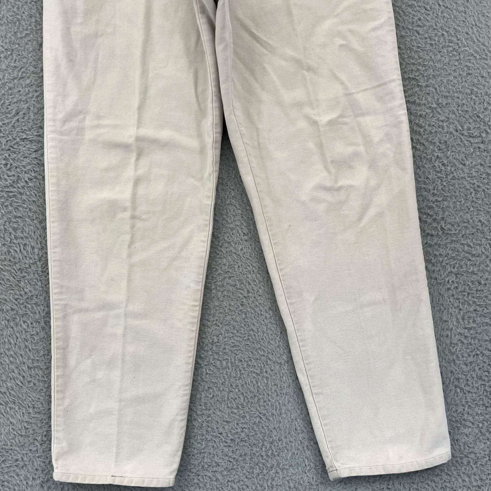 Ralph Lauren Ralph Lauren Jeans Womens 8P Straight Stretch Casual Zip Pocket Preppy 90s City Beige Cotton Denim 5-Pocket Regular May Include Logos */ Size 30" / US 8 / IT 44 - 2 Thumbnail
