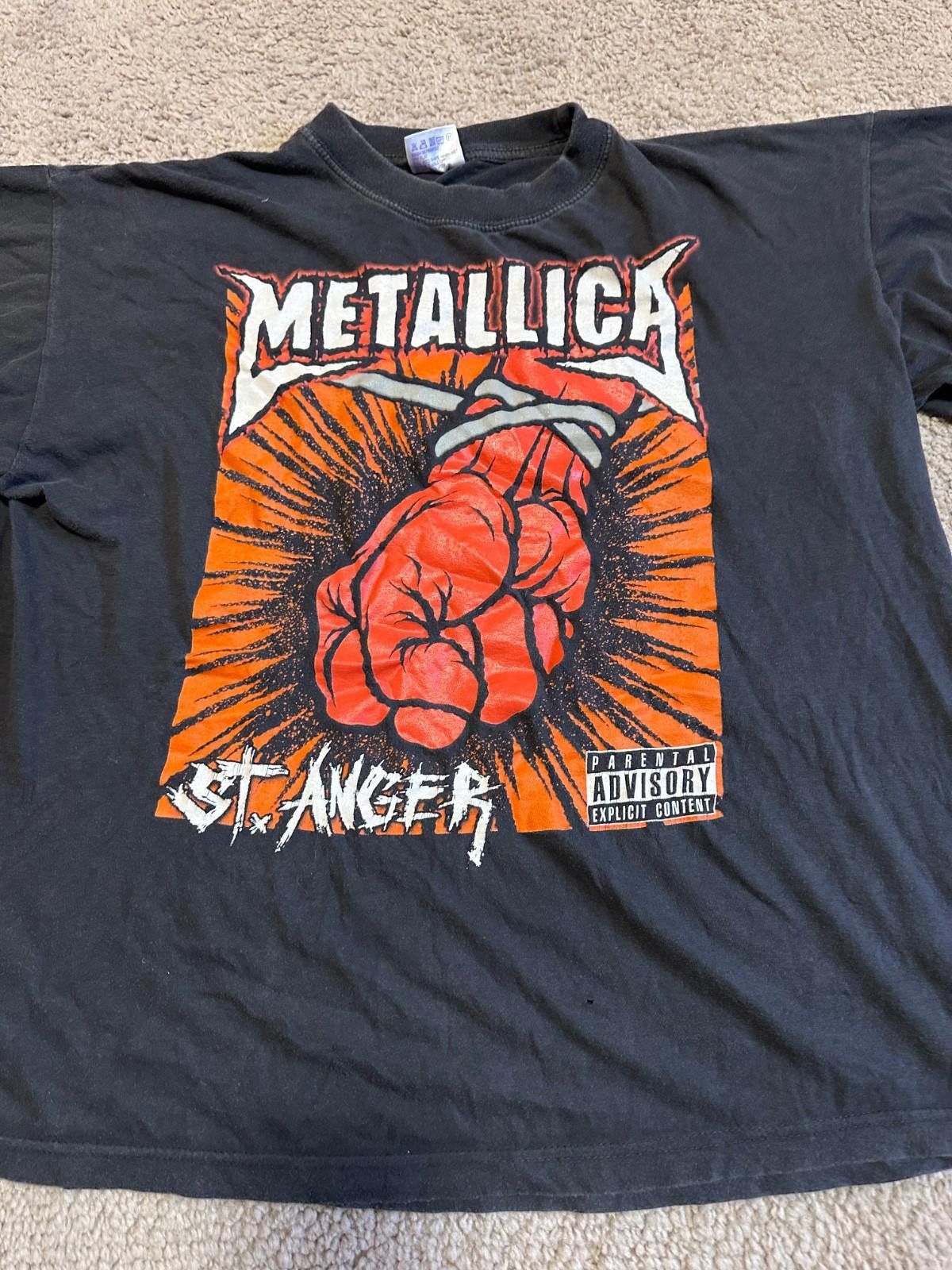 Metallica Vintage Metallica St - Anger 2003 Tour Black Band T-shirt XL Size US XL / EU 56 / 4 - 3 Thumbnail