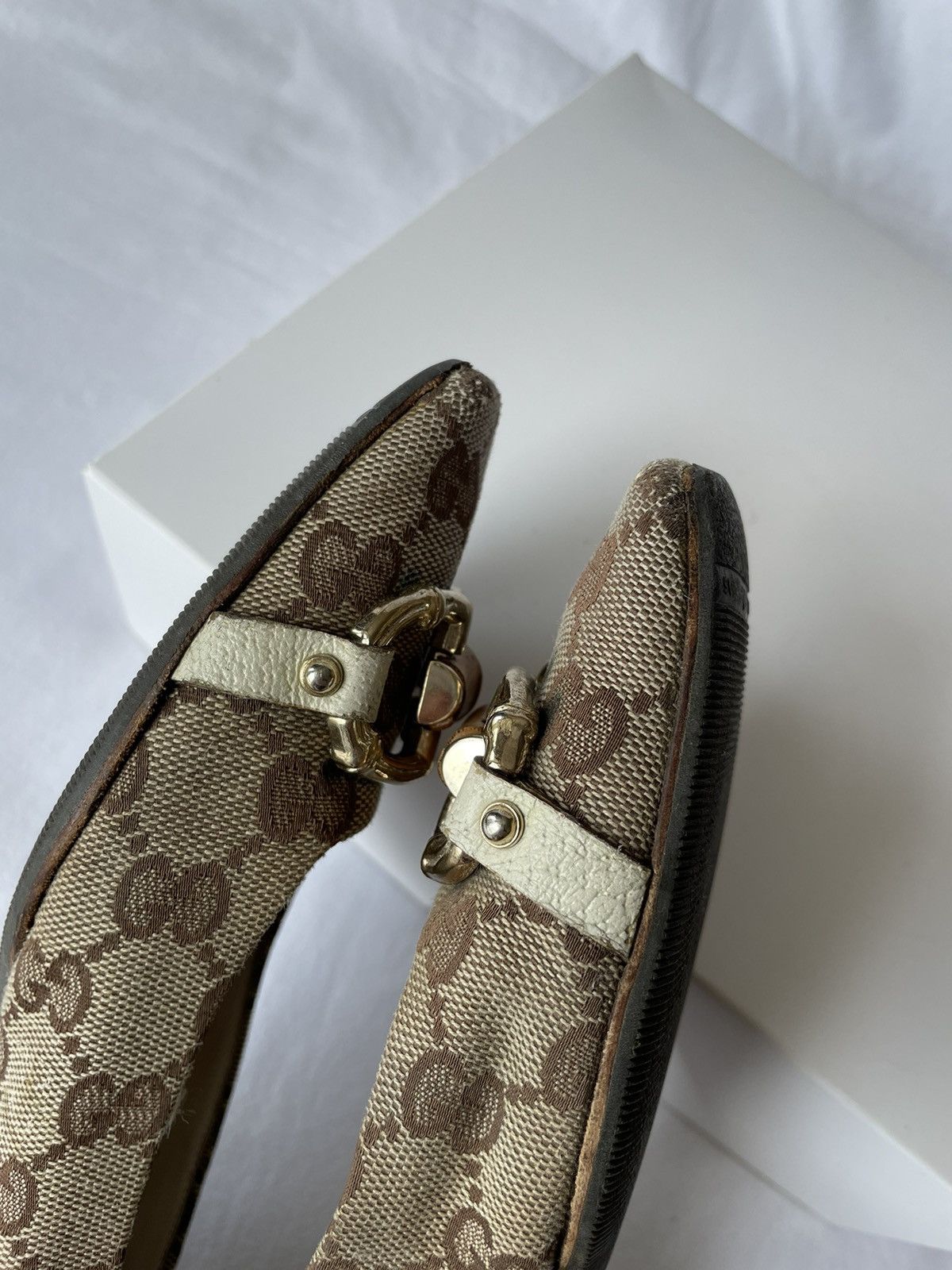 Gucci × Tom Ford × Vintage GUCCI MONOGRAM VINTAGE low-top shoes Tom Ford era , size 37C Size US 7 / IT 37 - 14 Thumbnail