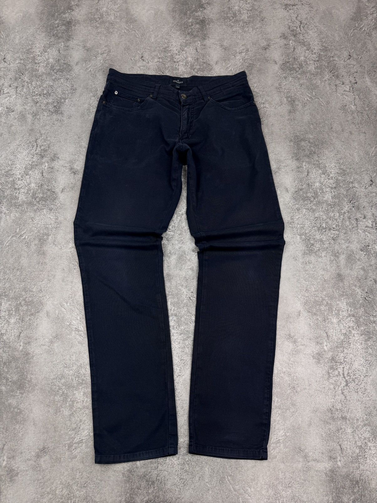 Hackett Hackett London Men Cotton Elastane Jeans Dark Blue Size 32R Size US 32 / EU 48 - 4 Thumbnail