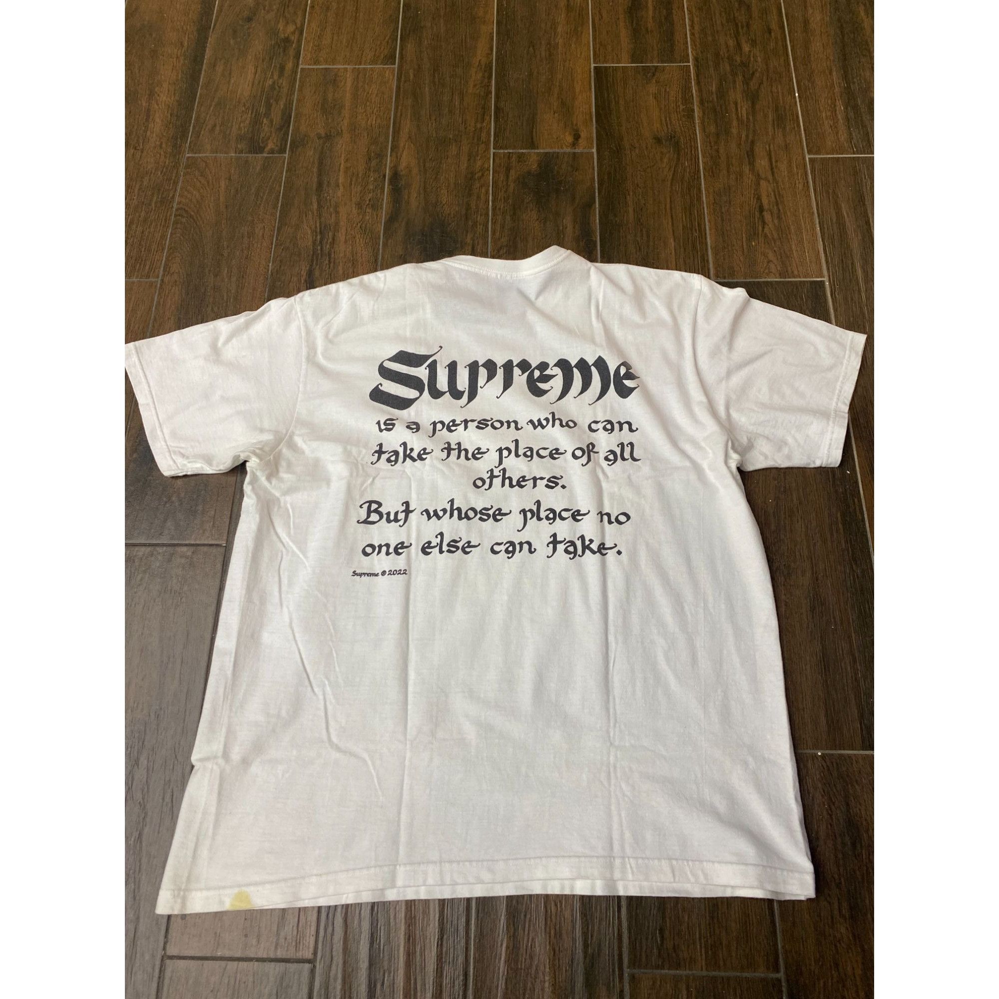 Supreme SUPREME PERSON TEE WHITE (SS22) SZ XL Size US XL / EU 56 / 4 - 2 Thumbnail