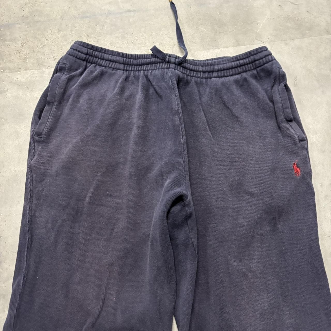 Polo Ralph Lauren × Vintage Crazy Vintage Y2K/2000s Baggy Navy Blue Polo Ralph Lauren Skater Essential Sweatpants! Size US 32 / EU 48 - 4 Thumbnail