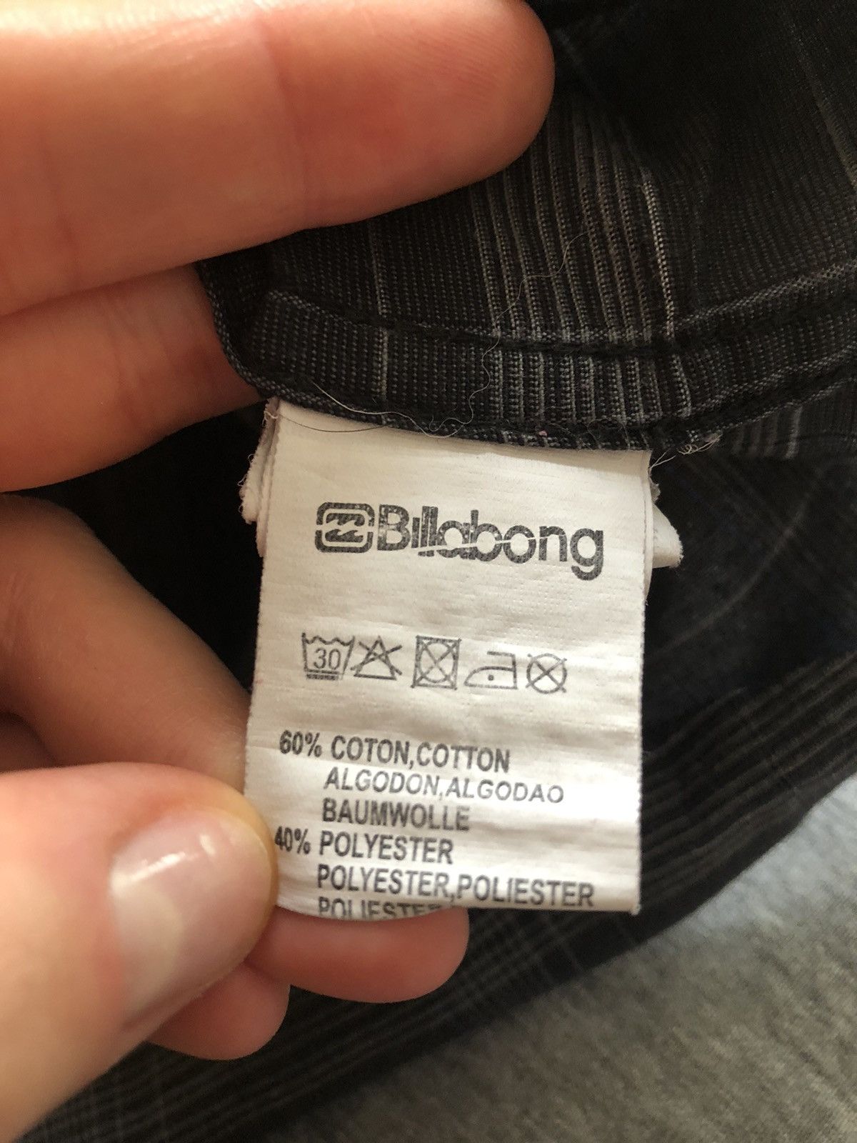 Billabong BILLABONG VINTAGE BLACK FLANNEL BUTTON UP SHIRT Size US M / EU 48-50 / 2 - 4 Thumbnail