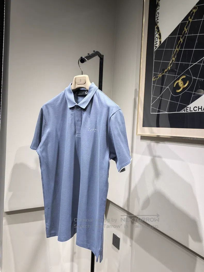 Givenchy Givenchy New Mens Short Sleeve Polo, Blue, Double Layer Size US M / EU 48-50 / 2 - 2 Thumbnail