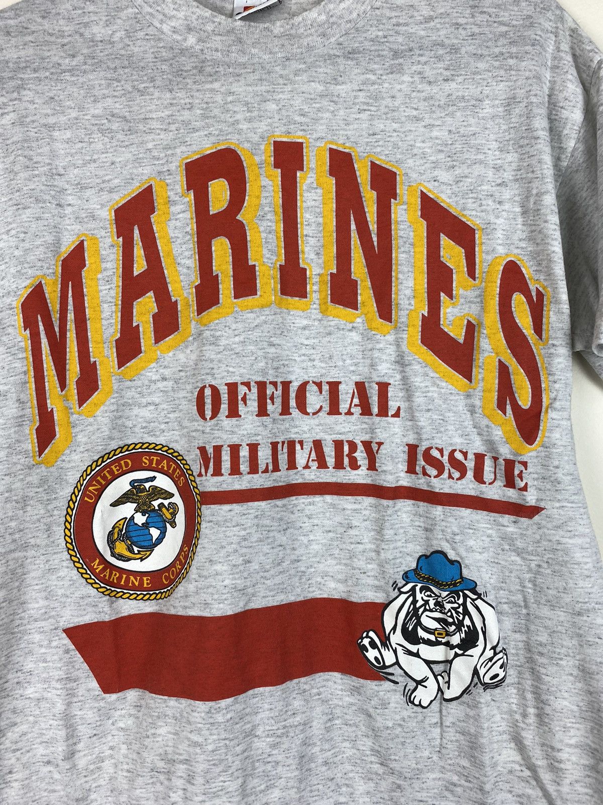 Vintage Vintage Marines Signal Dog T Shirt Rare Single Stitch Size US L / EU 52-54 / 3 - 2 Thumbnail