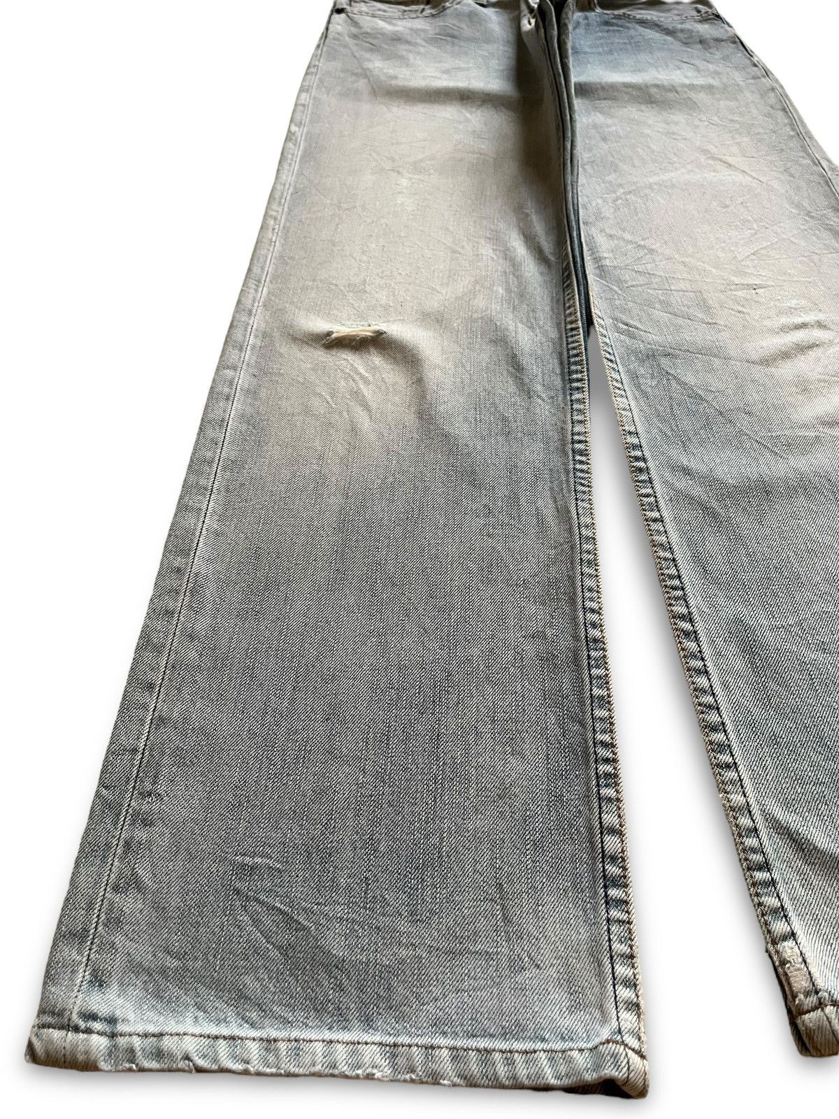 Levi's × Levi's Vintage Clothing Vintage 90s Levis 502 Light Wash Distressed Loose Jeans Size US 29 - 6 Thumbnail