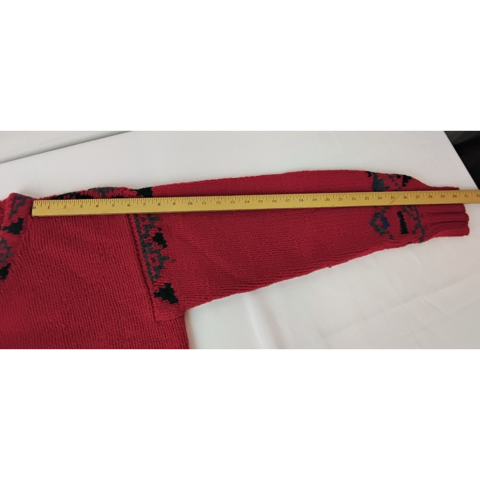 Polo Ralph Lauren Polo by Ralph Lauren Sweater Men's M Red Blue Label 1990s Size US M / EU 48-50 / 2 - 7 Thumbnail