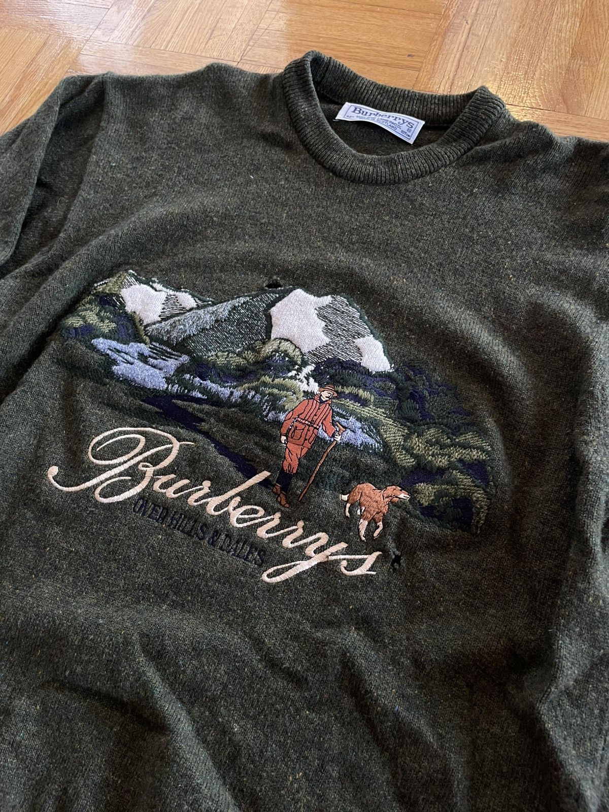 Burberry “Over Hills And Dales” Lambswool Sweater